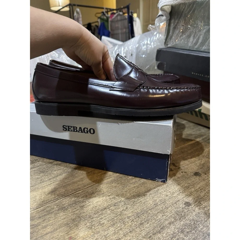 Sebago Men's Classic Genuine Leather Vapor Cordo Brush Off Size 15 3E